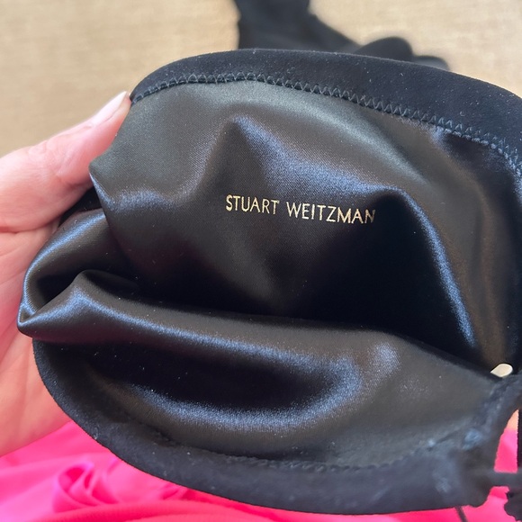 NEW Stuart Weitzman Lamd Over The Knee Suede Tie Boot - Picture 14 of 15